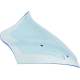 Klock Werks Kolor Flare Windshield - 10" - Blue Ice - FLTR - 2310-0865  KWW-01-0714