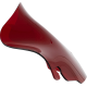 Klock Werks Kolor Flare Windshield - 6-1/2" - Red - FLH - 2310-0817  KWW-01-0697