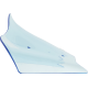 Klock Werks Kolor Flare Windshield - 8" - Blue Ice - FLH - 2310-0877  KWW-01-0727