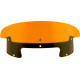 Klock Werks Kolor Flare Windshield - 8" - Orange - Indian - 2312-1085  KWW-04-0619