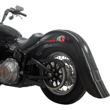 Klock Werks Rear Fender - Vicla Frenched - 9" Extended Rear - Black - 1401-1092  KWF-02-0313