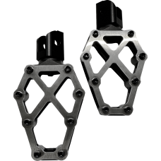 Kodlin Usa NXL Footpegs - Black w/ Stainless Steel Cover - 1620-2577  K73255