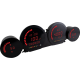 Koso North America HD-03L - Four-Piece LED Gauge Kit - Red Display - 2210-0665  BA064921