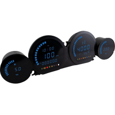 Koso North America HD-03L Gauge Kit - Blue Display - 2210-0664  BA064911