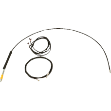 La Choppers Cable Kit - 12" - 14" Handlebars - Black - 0662-1253  LA-8060KT3-13B