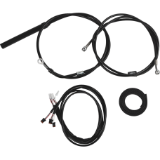 La Choppers Cable Kit - 12" - 14" Handlebars - Black - 0662-1260  LA-8062KT3-13B