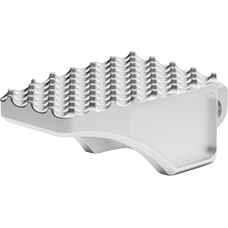 La Choppers County Line Billet Footpegs - Rear - Raw - 1620-2508  LA-P100-02