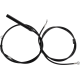 La Choppers Handlebar Cable/Brake Line Kit - 12" - 14" Ape Hanger Handlebars - Black Vinyl - 0662-1257  LA-8062KT-13B