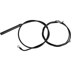 La Choppers Handlebar Cable/Brake Line Kit - 15" - 17" Ape Hanger Handlebars - Black Vinyl - 0662-1258  LA-8062KT-16B