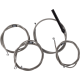 La Choppers Handlebar Cable/Brake Line Kit - Complete - 12" - 14" Handlebars - Stainless - 0662-1177  LA-8059KT2-13