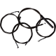 La Choppers Handlebar Cable/Brake Line Kit - Complete - 15" - 17" Handlebars - Midnight - 0662-1182  LA-8059KT2-16M