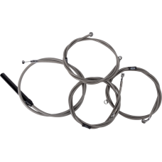 La Choppers Handlebar Cable/Brake Line Kit - Complete - 15" - 17" Handlebars - Stainless - 0662-1180  LA-8059KT2-16