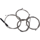 La Choppers Handlebar Cable/Brake Line Kit - Complete - 15" - 17" Handlebars - Stainless - 0662-1180  LA-8059KT2-16