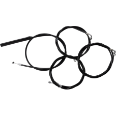 La Choppers Handlebar Cable/Brake Line Kit - Complete - 18" - 20" Handlebars - Black Vinyl - 0662-1184  LA-8059KT2-19B