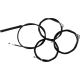La Choppers Handlebar Cable/Brake Line Kit - Complete - 18" - 20" Handlebars - Black Vinyl - 0662-1184  LA-8059KT2-19B