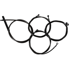 La Choppers Handlebar Cable/Brake Line Kit - Complete - 18" - 20" Handlebars - Midnight - 0662-1185  LA-8059KT2-19M