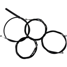 La Choppers Handlebar Cable/Brake Line Kit - Complete - Stock Handlebars - Black Vinyl - 0662-1175  LA-8059KT2-08B