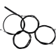 La Choppers Handlebar Cable/Brake Line Kit - Complete - Stock Handlebars - Black Vinyl - 0662-1175  LA-8059KT2-08B