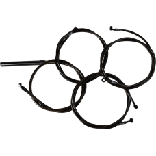 La Choppers Handlebar Cable/Brake Line Kit - Complete - Stock Handlebars - Midnight - 0662-1176  LA-8059KT2-08M