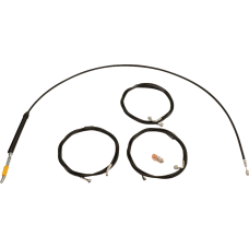 La Choppers Handlebar Cable/Brake Line Kit - Stock Ape Hanger Handlebars - Black Vinyl - 0662-1162  LA-8059KT-08B