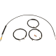 La Choppers Handlebar Cable/Brake Line Kit - Stock Ape Hanger Handlebars - Black Vinyl - 0662-1162  LA-8059KT-08B