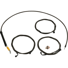 La Choppers Handlebar Cable/Brake Line Kit - Stock Ape Hanger Handlebars - Midnight - 0662-1163  LA-8059KT-08M