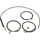 La Choppers Handlebar Cable/Brake Line Kit - Stock Ape Hanger Handlebars - Midnight - 0662-1163  LA-8059KT-08M