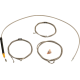 La Choppers Handlebar Cable/Brake Line Kit - Stock Ape Hanger Handlebars - Stainless Steel - 0662-1161  LA-8059KT-08