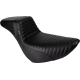 Le Pera Kickflip Daddy Long Legs Low Rider Seat - Pleated - Black - FL/FX '18-'24 - 0802-1544  LYR-590DLPT