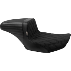 Le Pera Kickflip Seat - Double Diamond Stitch w/ Gripp Tape - FLH/FLT '23-'24 - 0801-1867  LV-597DDGP