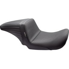 Le Pera Kickflip Up Front Seat - Basketweave - Black - Dyna '06-'17 - 0803-0702  LKU-591BW