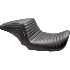 Le Pera Kickflip Up Front Seat - Pleated - Black - Dyna '06-'17 - 0803-0703  LKU-591PT