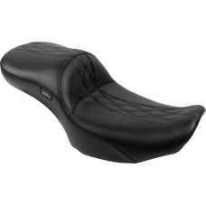 Le Pera Maverick Daddy Long Legs Seat - Without Backrest - Diamond Stitch - HR2 Inlay - FLH/FLT '23-'24 - 0801-1877  LV-957DLHR2