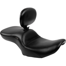 Le Pera Maverick Seat - with Backrest - Smooth - Black - FLH/FLT '23-'24 - 0801-1872  LV-957BRS
