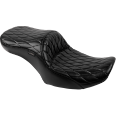 Le Pera Maverick Seat - without Backrest - Diamond Stitch - Black - FLH/FLT '23-'24 - 0801-1879  LV-957DM