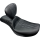 Le Pera Outcast Daddy Long Legs Seat - w/ Backrest - GT2 Inlay - FLH/FLT '23-'24 - 0801-1887  LV-987DLBRGT2