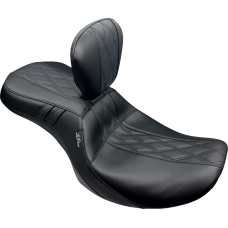 Le Pera Outcast Seat - With Backrest - GT2 Inlay - FLH/FLT '23-'24 - 0801-1893  LV-997BRGT2