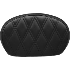 Le Pera Sissy Bar Pad - Medium - Double Diamond - Dull Black - 0801-1511  L-SBP02DD-DULL