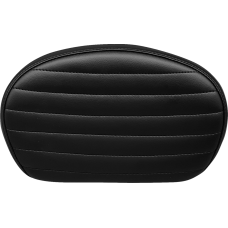 Le Pera Sissy Bar Pad - Medium - Pleated - Dull Black - 0801-1520  L-SBP02PT-DULL