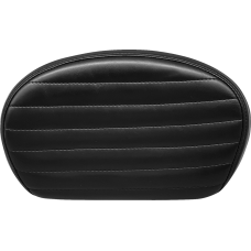 Le Pera Sissy Bar Pad - Medium - Pleated - Shiny Black - 0801-1521  L-SBP02PT-SH