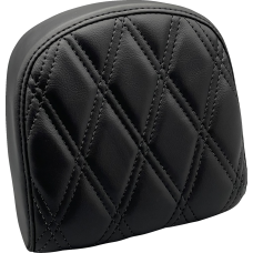 Le Pera Sissy Bar Pad - Small - Double Diamond - Dull Black - 0801-1524  L-SBP03DD-DULL