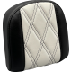 Le Pera Sissy Bar Pad - Small - GT1/HR1 Inlay - Black/White - 0801-1527  L-SBP03GT/HR1