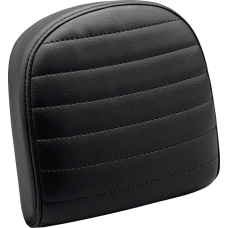 Le Pera Sissy Bar Pad - Small - Pleated - Dull Black - 0801-1532  L-SBP03PT-DULL
