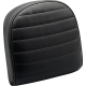 Le Pera Sissy Bar Pad - Small - Pleated - Dull Black - 0801-1532  L-SBP03PT-DULL