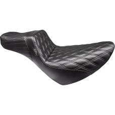 Le Pera Tailwhip Daddy Long Legs Low Rider Seat - Double Diamond - Black - FL/FX '18-'23 - 0802-1539  LYR-580DLDD
