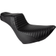 Le Pera Tailwhip Daddy Long Legs Low Rider Seat - Pleated - Black - FL/FX '18-'23 - 0802-1541  LYR-580DLPT