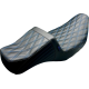 Le Pera Tailwhip Daddy Long Legs Seat - Double Diamond w/ Blue Thread - FLH/FLT '08-'24 - 0801-1543  LK-587DLDD-BLUE
