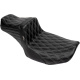 Le Pera Tailwhip Daddy Long Legs Seat - Gray Double Diamond Stitch - FLH/FLT '23-'24 - 0801-1857  LV-587DLDD-GY01