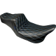 Le Pera Tailwhip Seat - Double Diamond w/ Blue Thread - Black - FLH/FLT '08-'24 - 0801-1542  LK-587DD-BLUE