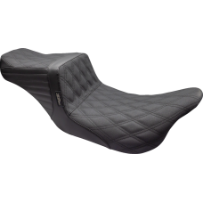Le Pera Tailwhip Seat - Double Diamond w/ Grip Tape - Black - FL '08-'23 - 0801-1541  LK-587DDGP